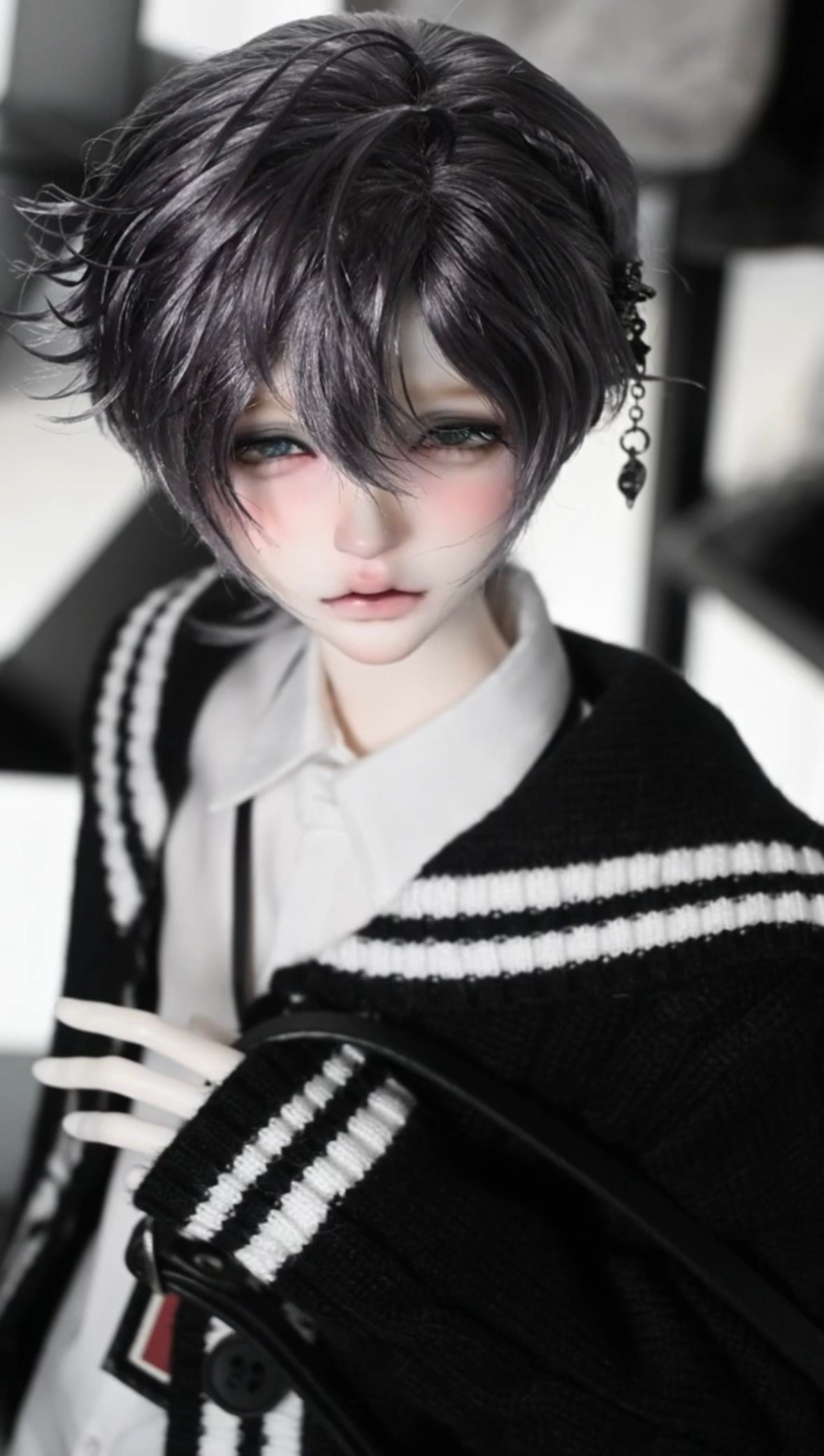 The bad world researcher 1/4 BJD head BaiYan Not smiling