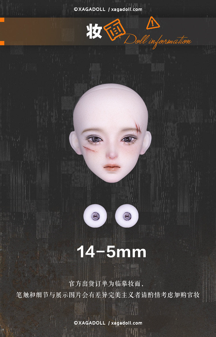 XAGADOLL 1/4 nude doll Rohee with Muscular Star body