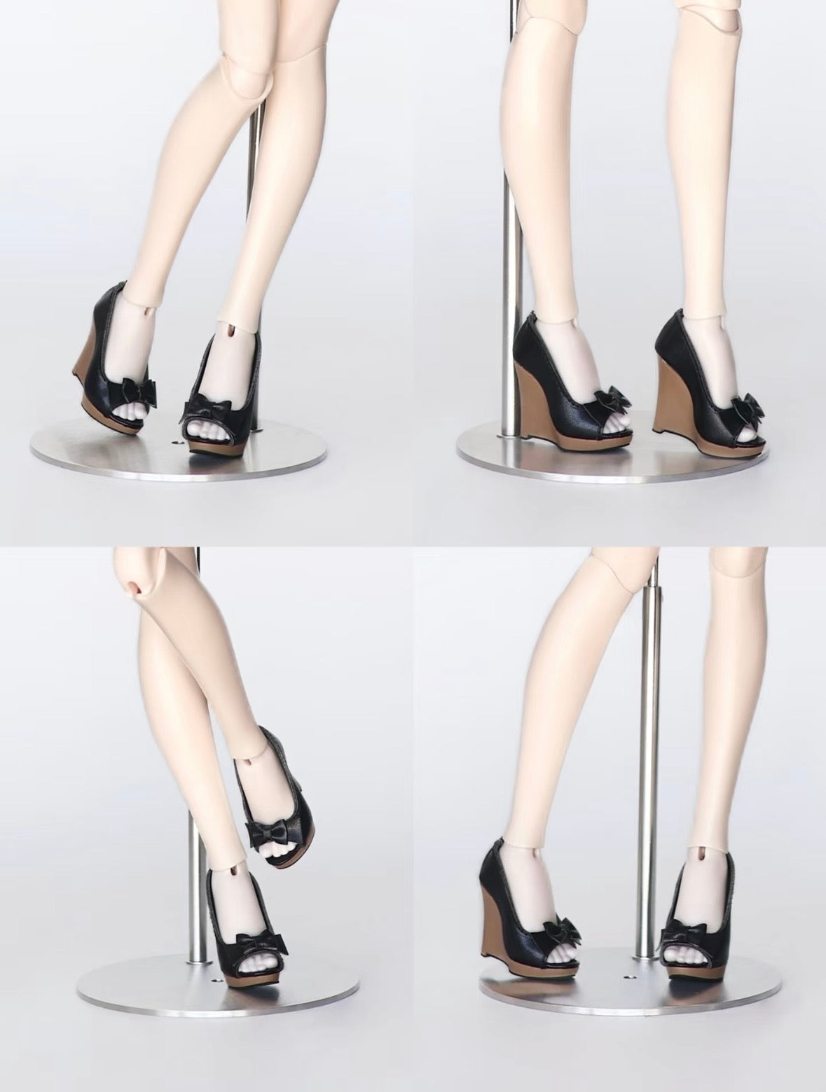 Koyut 1/4 & AP size BJD shoes代购 Peep-toe wedge heels