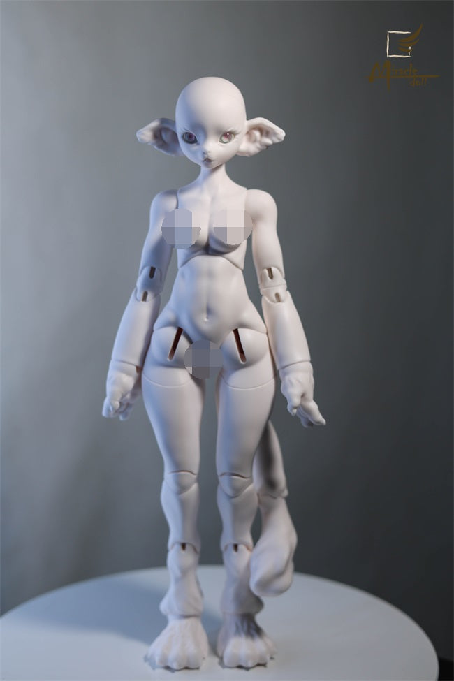 MiracleDoll 1/4 Leopard Woman BJD head Ling