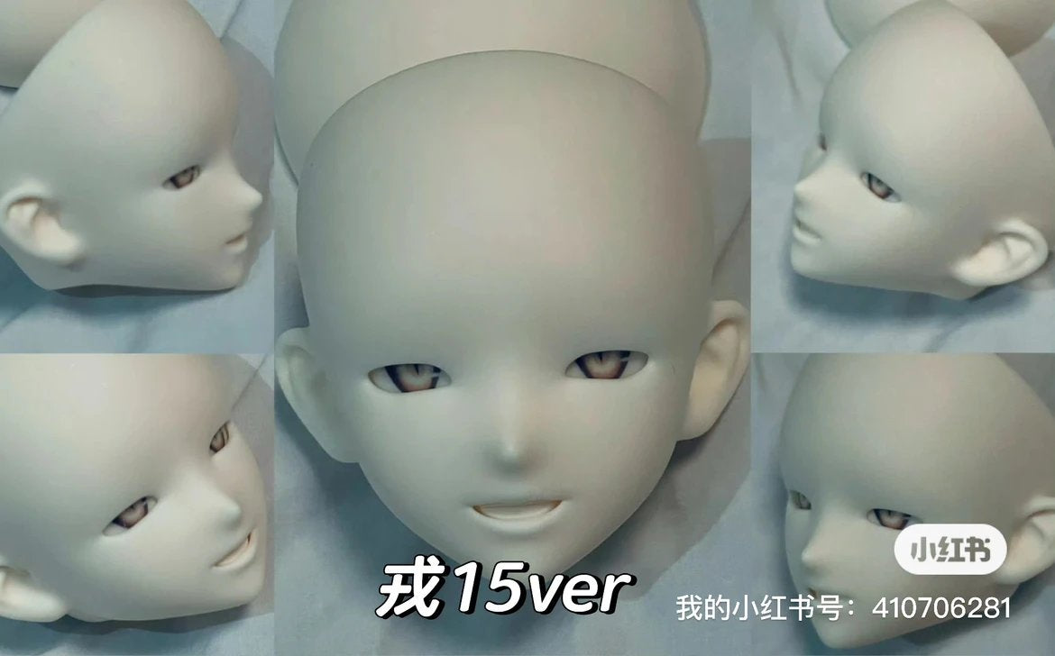 BlackWhite 15VER & 23VER 戎 1/4 1/3 BJD Head