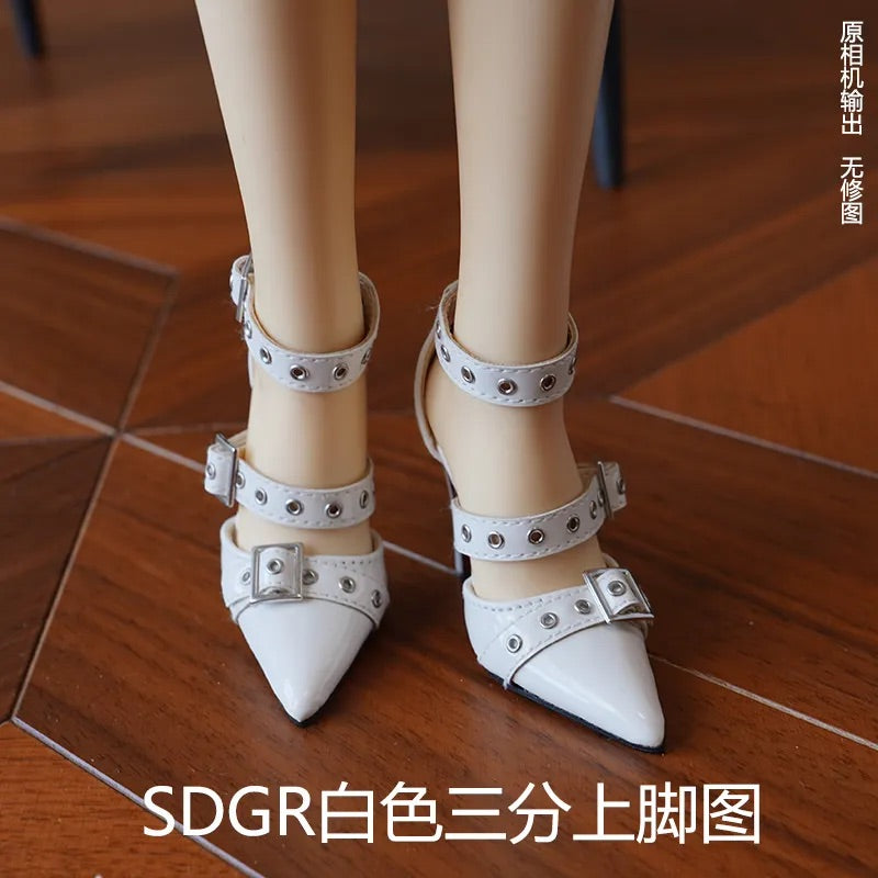 The Lost Rabbit 1/4 1/3 big girls and uncles Studded high heels BJD shoes代购