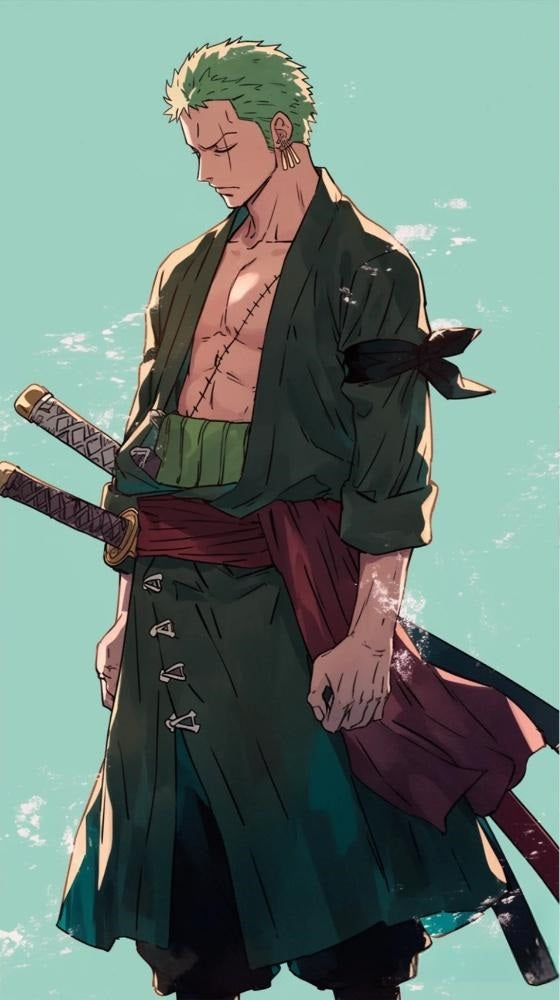 Full set 80cm BJD cos Zoro One Piece