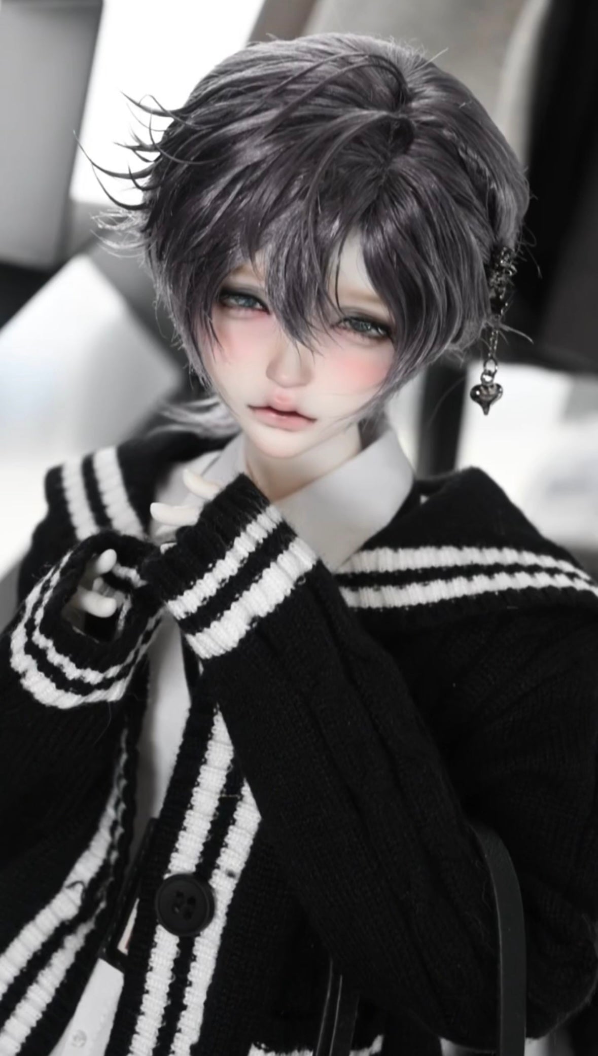 The bad world researcher 1/4 BJD head BaiYan Not smiling
