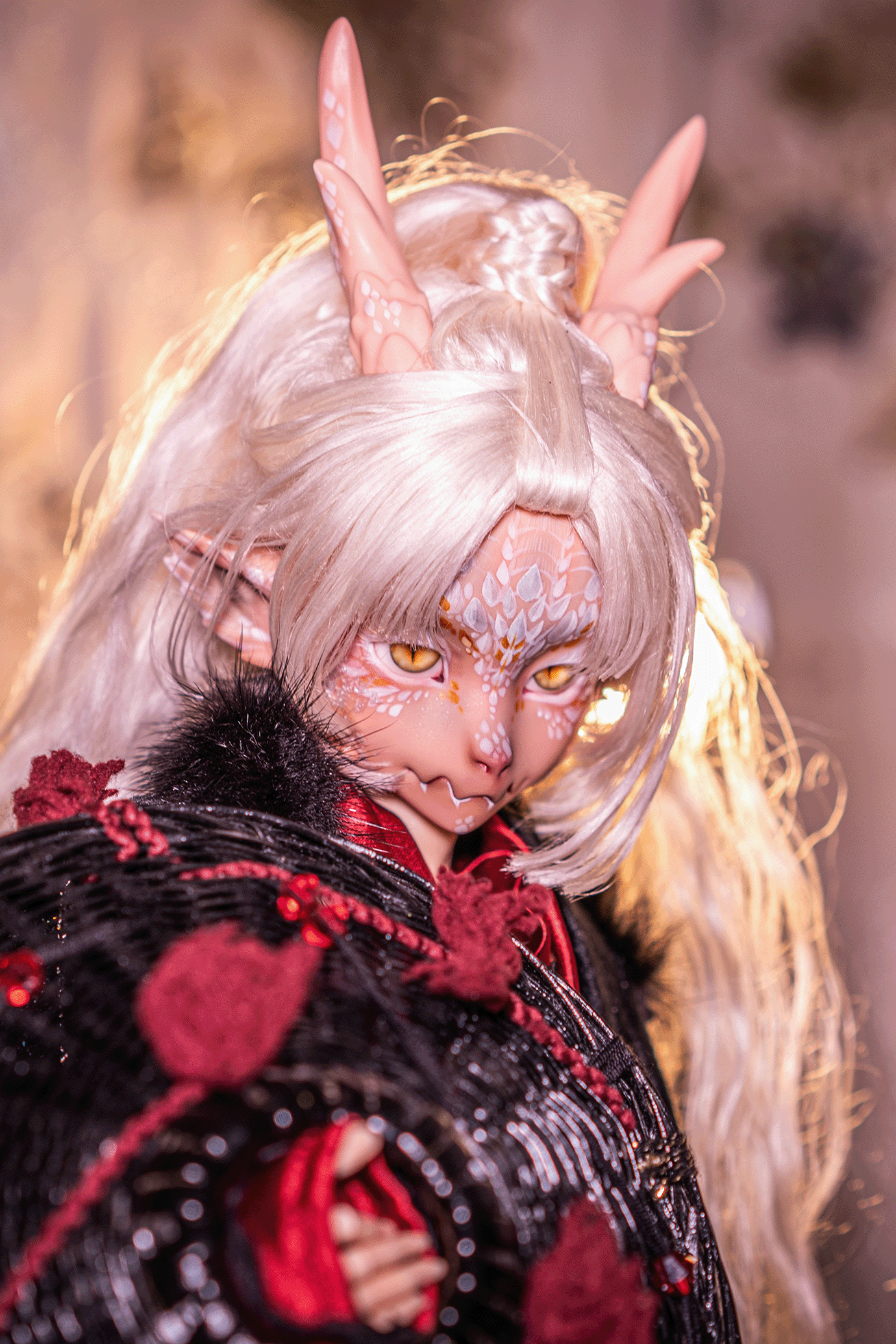 Kukudoll 1/4 BJD head Little Dragon