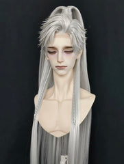 Sylus cos 1/3 75cm bjd high ponytail long wig