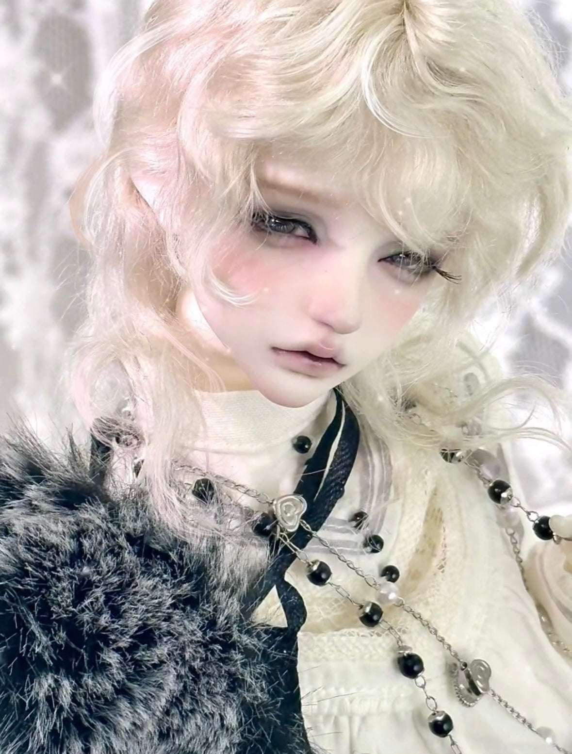 The bad world researcher 1/4 BJD head BaiYan Not smiling