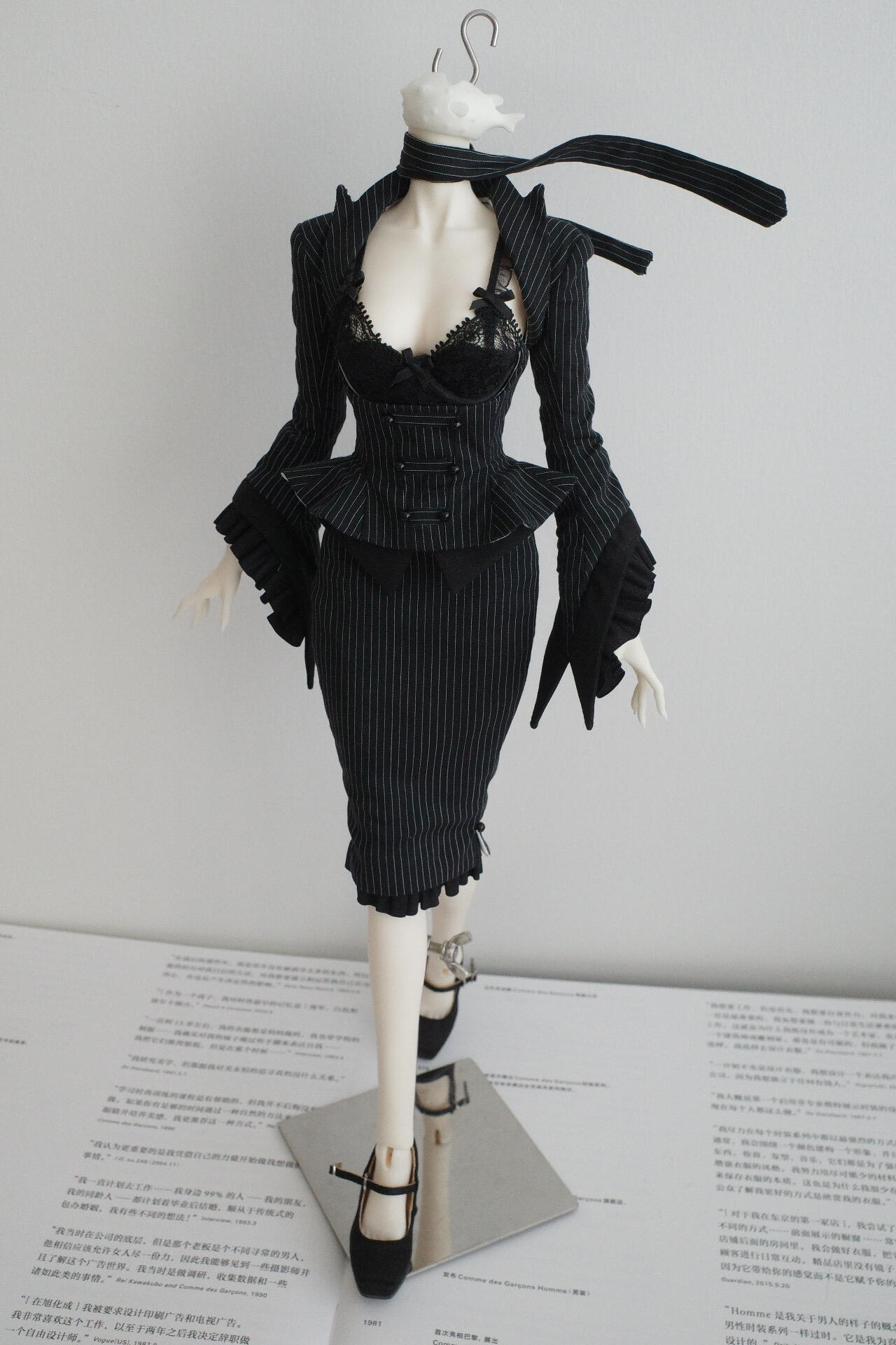 WuWu 1/4 BJD outfits Striped matching set代购