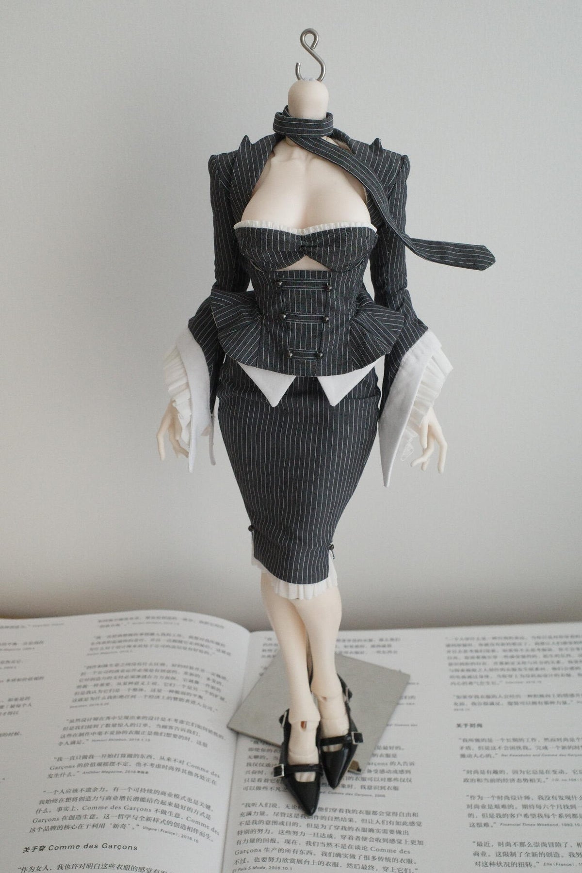 WuWu 1/4 BJD outfits Striped matching set代购