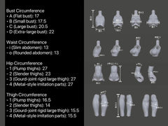 ZhiYuan BJD accessories for 1/4 soft vinyl body