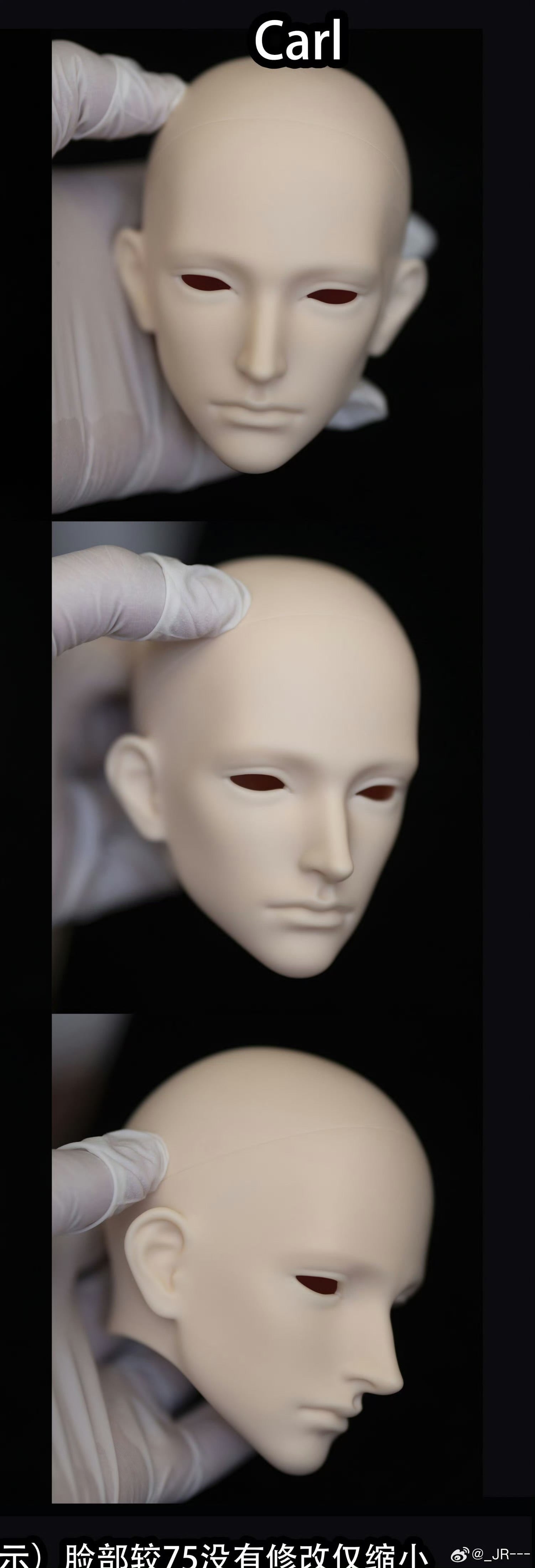 JR 75cm bjd head Carl