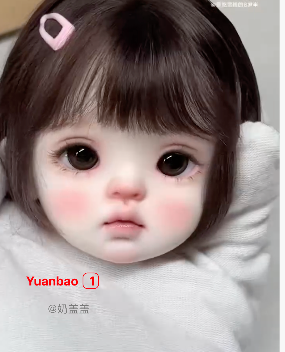QianQian 1/4 1/3 BJD heads with faceup ready stocks