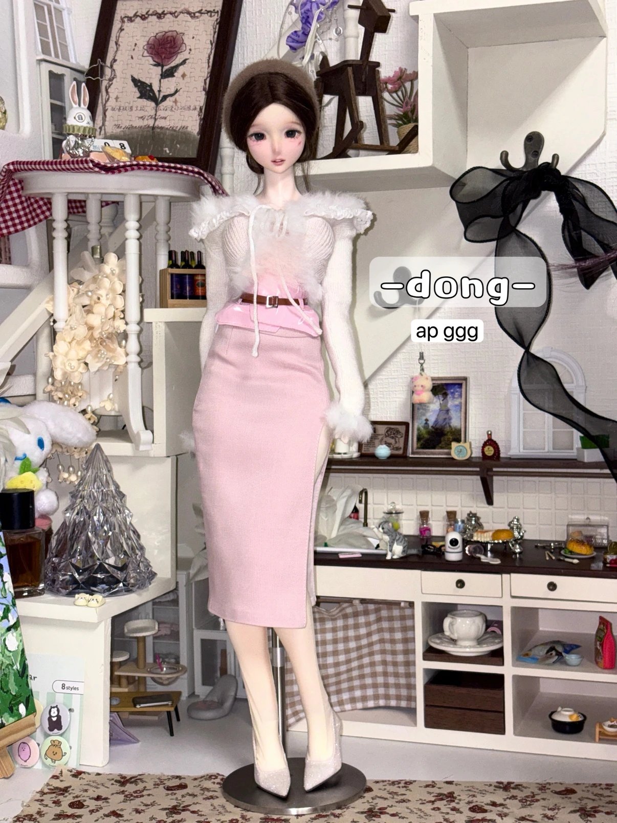 MorningFrost 1/4 AP size Bodycon skirt set BJD clothing