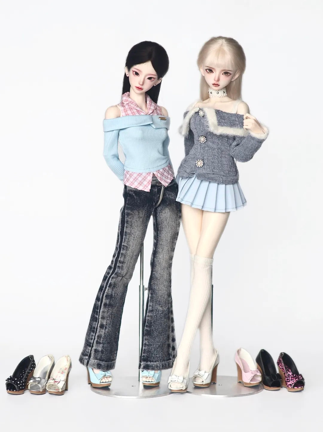 Koyut 1/4 & AP size BJD shoes代购 Peep-toe wedge heels
