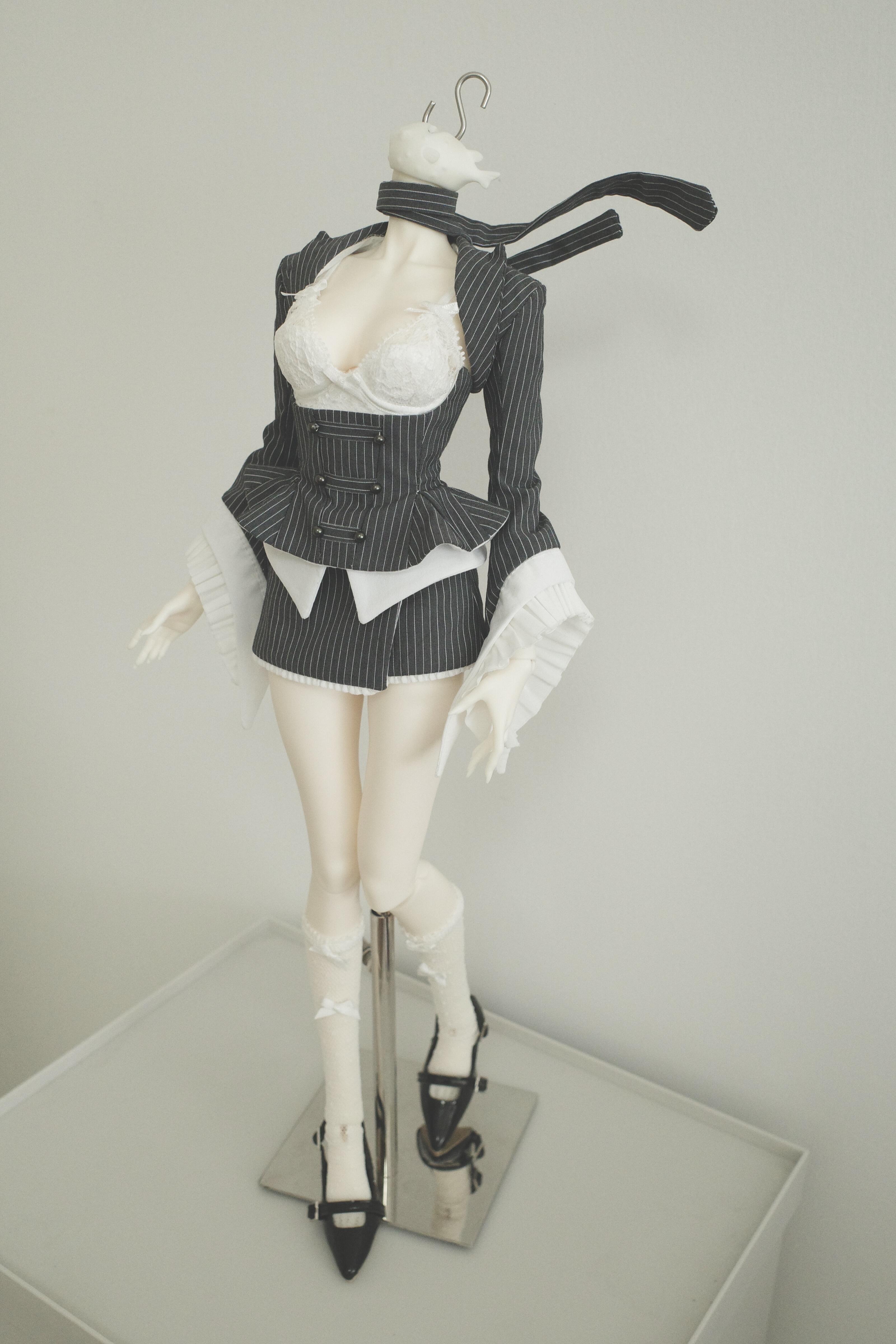 WuWu 1/4 BJD outfits Striped matching set代购
