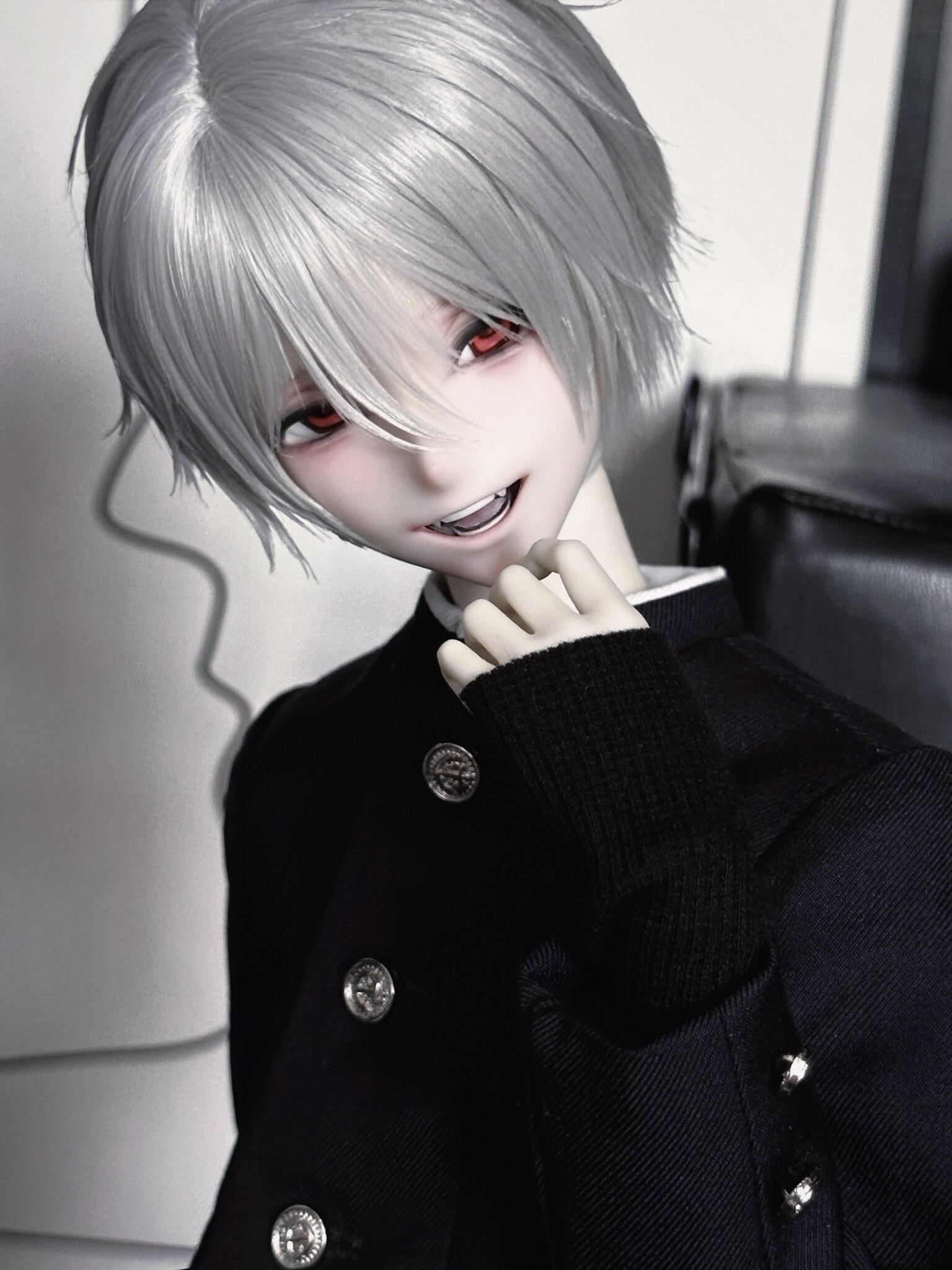 Asai 1/4 BJD head nude doll Akira