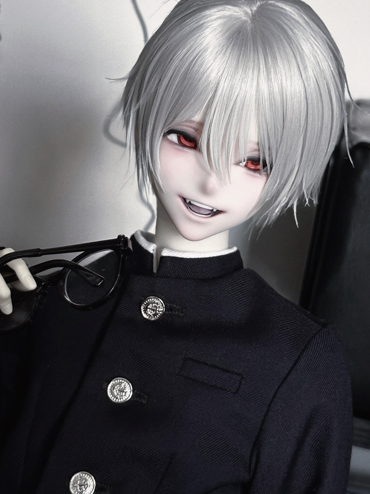 Asai 1/4 BJD head nude doll Akira