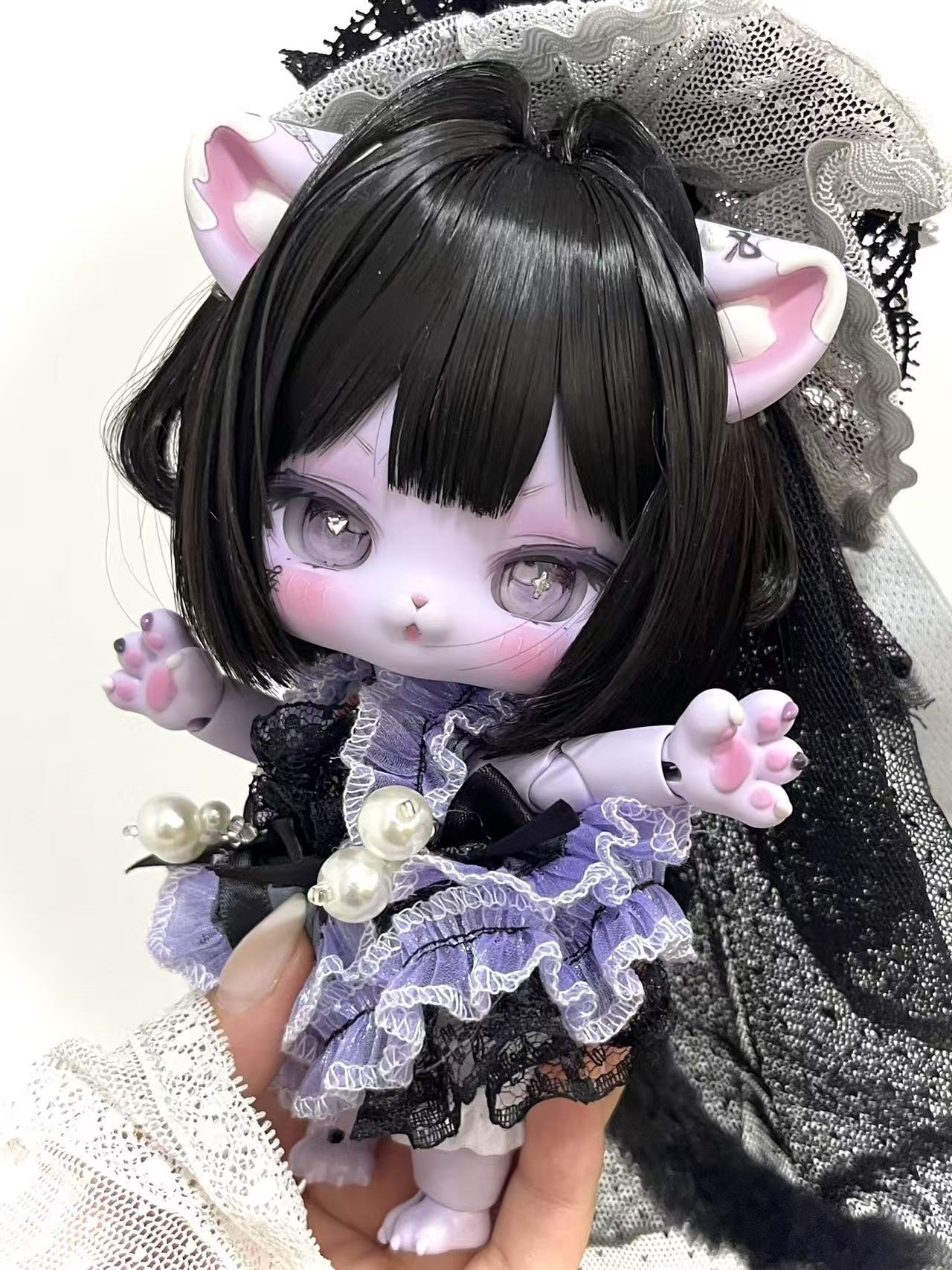 JemmyDoll 1/12 BJD big head full set HuluPig & HuluCat