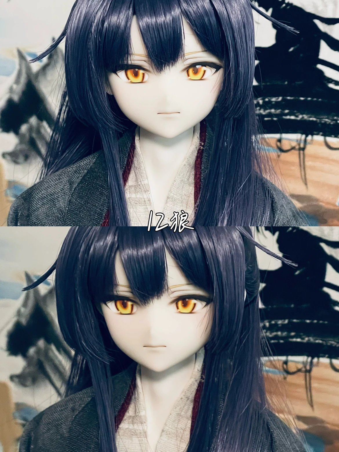 BlackWhite 菟 & 狼12TH.VER 1/4 BJD Head New