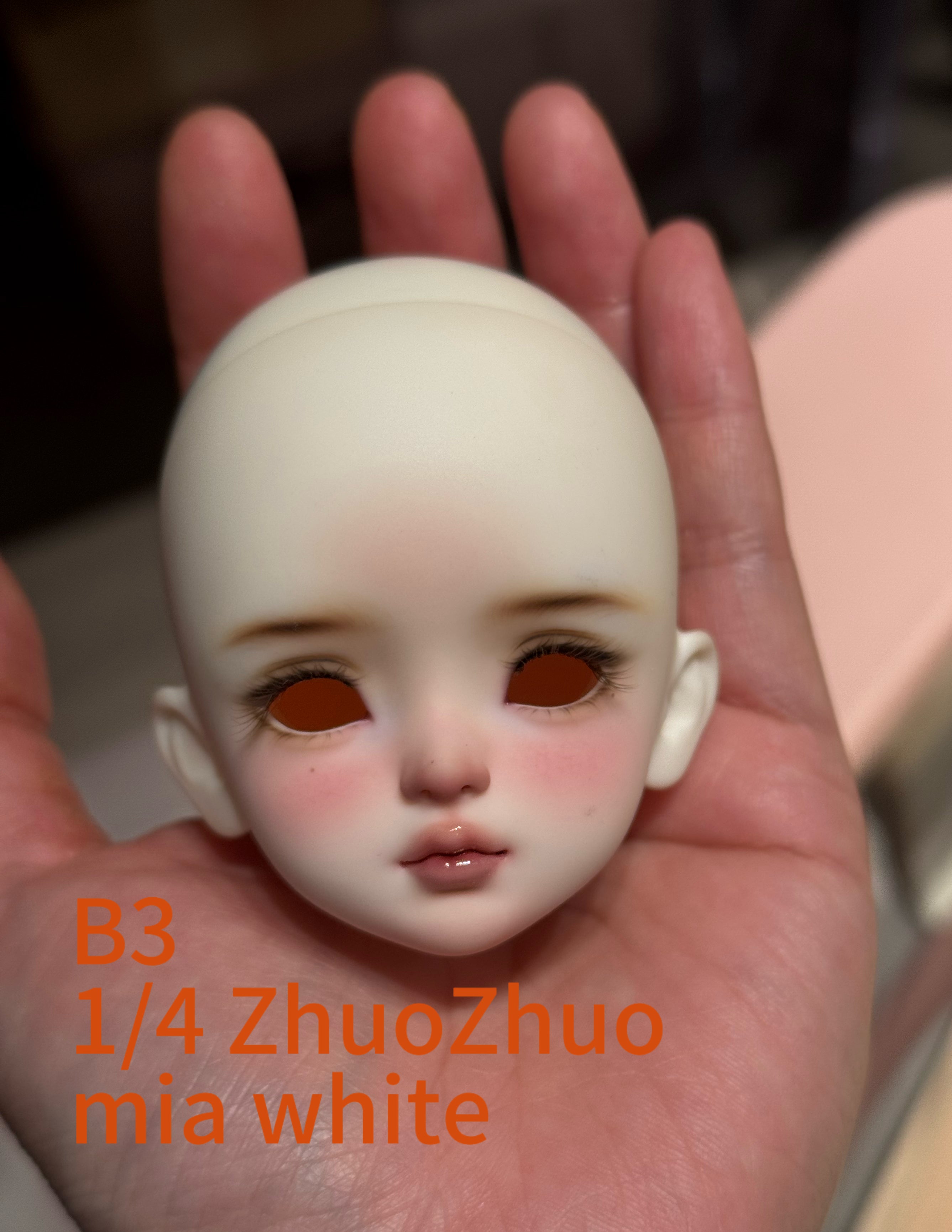 QianQian 1/4 1/3 BJD heads with faceup ready stocks