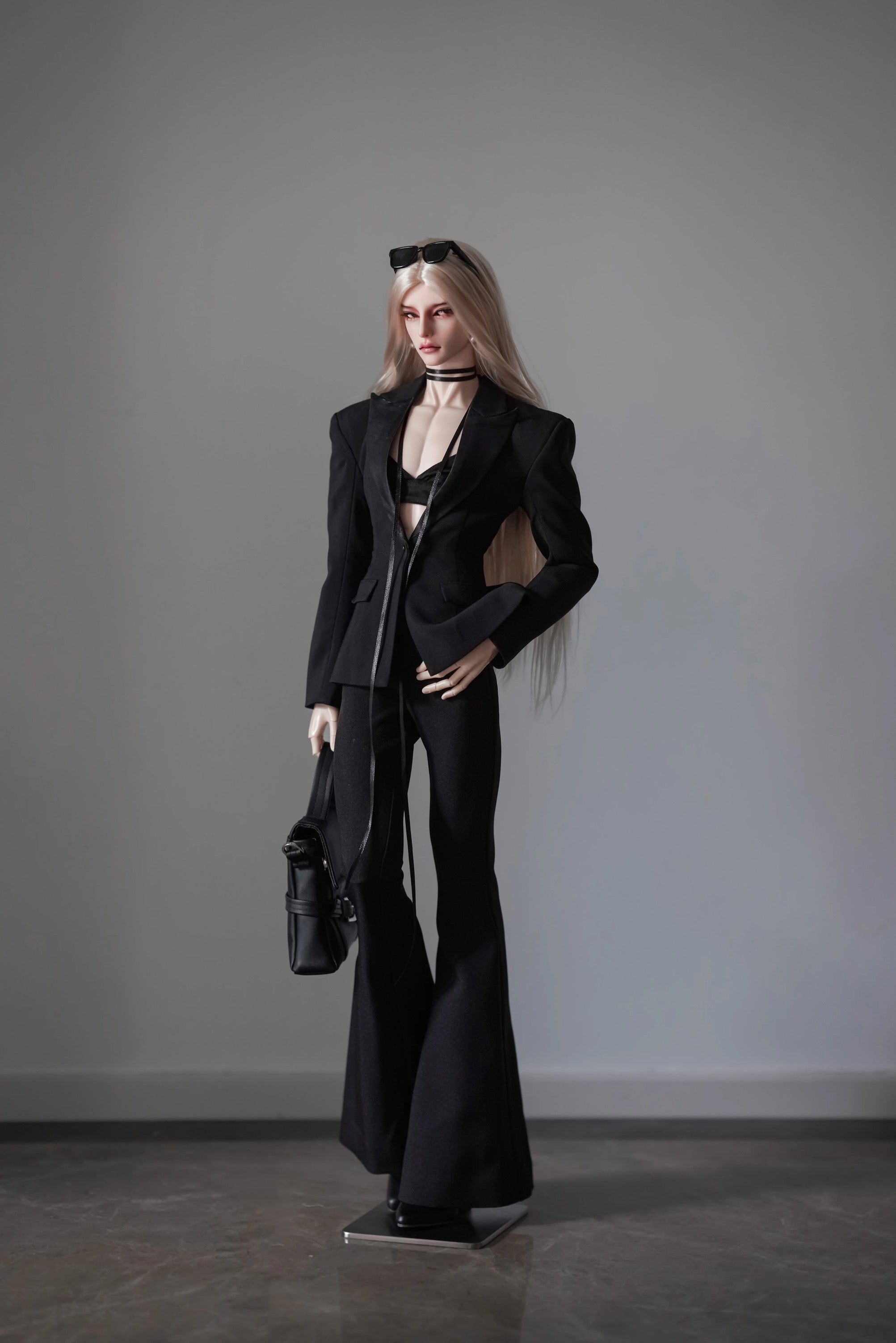 YEE 75cm BJD Black outfits