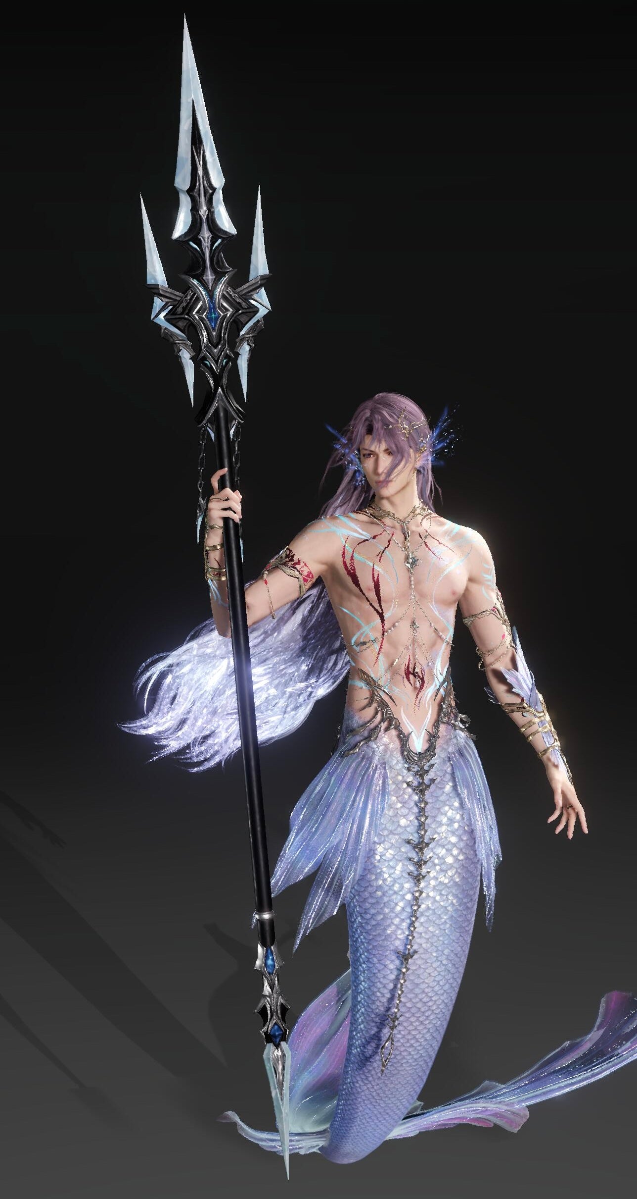 Rafayel 75cm BJD trident weapon