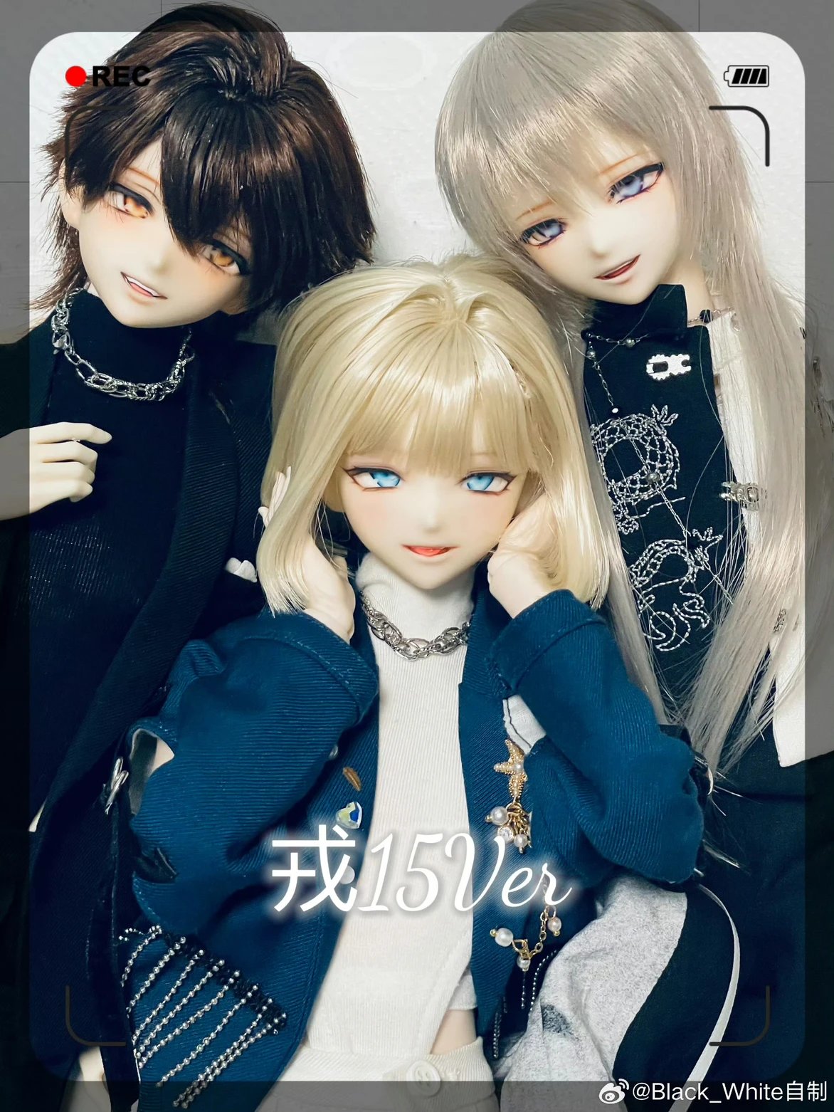 BlackWhite 15VER & 23VER 戎 1/4 1/3 BJD Head