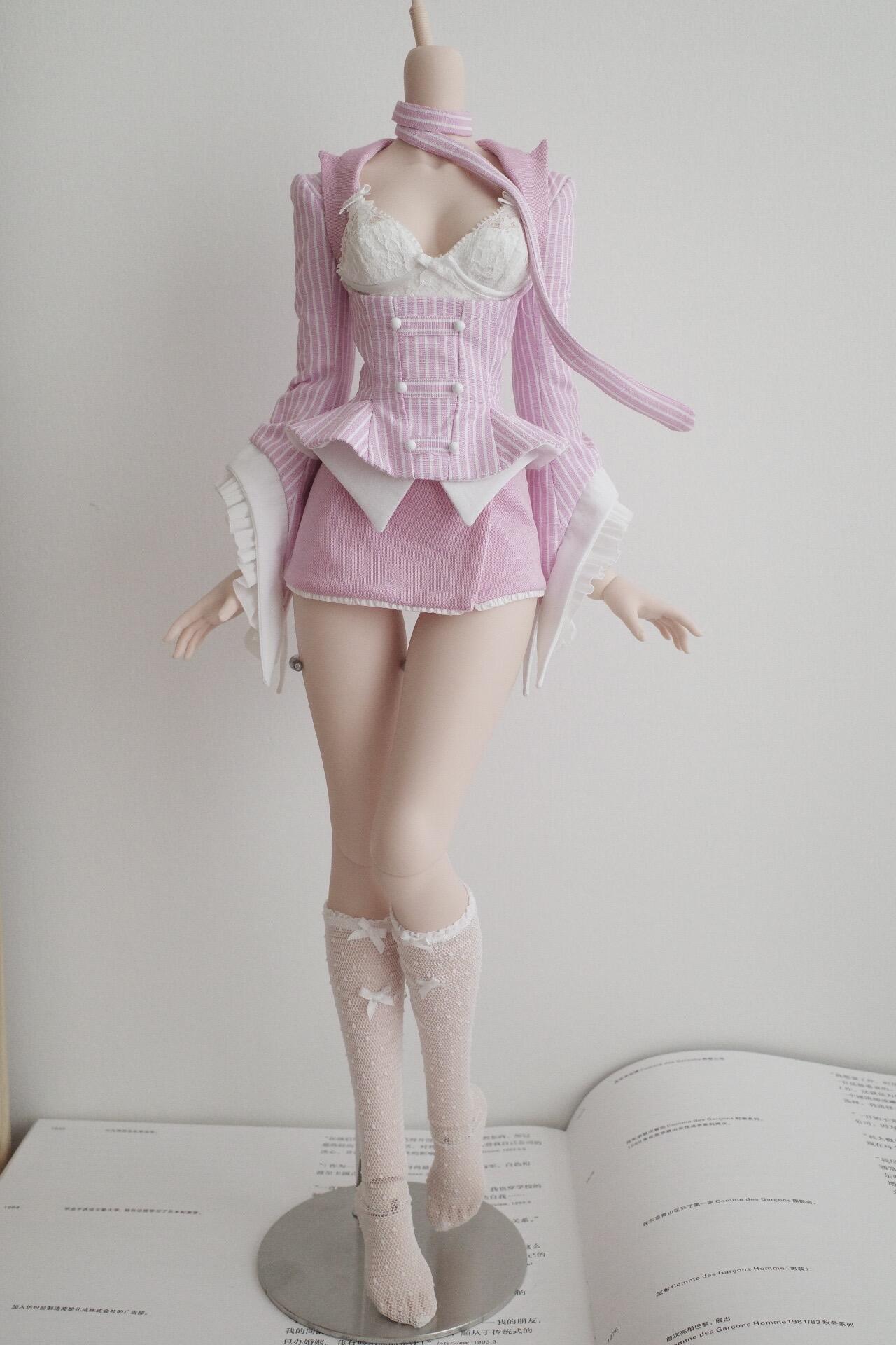 WuWu 1/4 BJD outfits Striped matching set代购