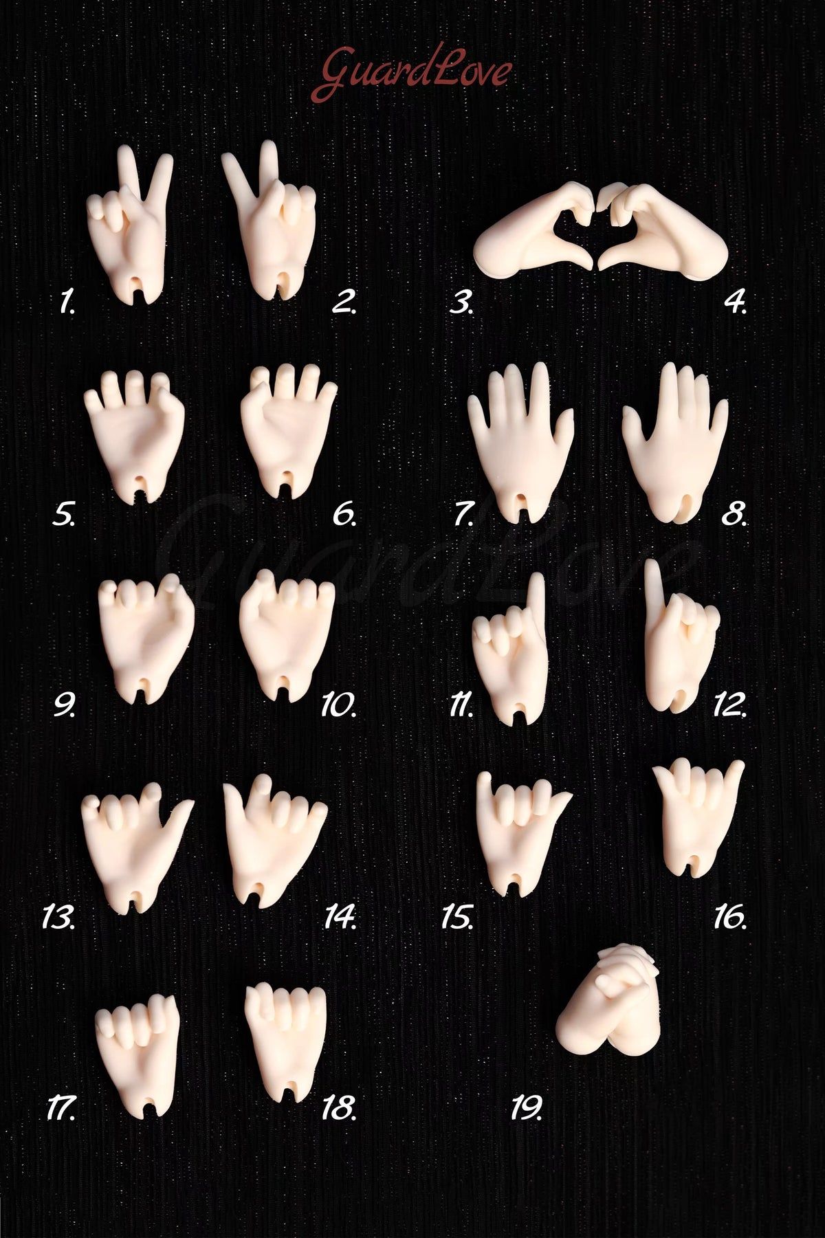 Guard-Love BJD hands for 1/6 sister body