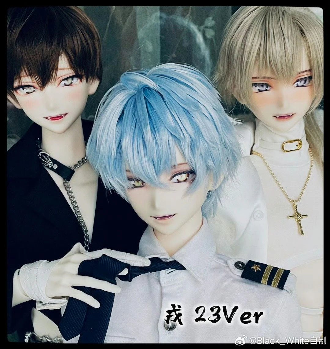 BlackWhite 15VER & 23VER 戎 1/4 1/3 BJD Head