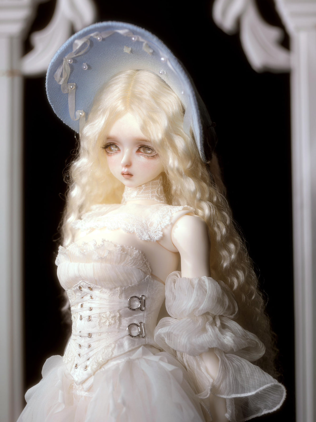 DollZone 1/4 BJD nude head LingYin & YeQu