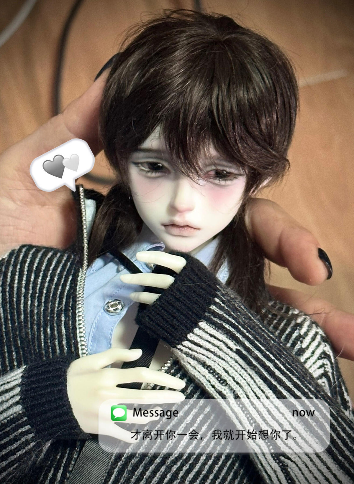 The bad world researcher 1/4 BJD head BaiYan Not smiling