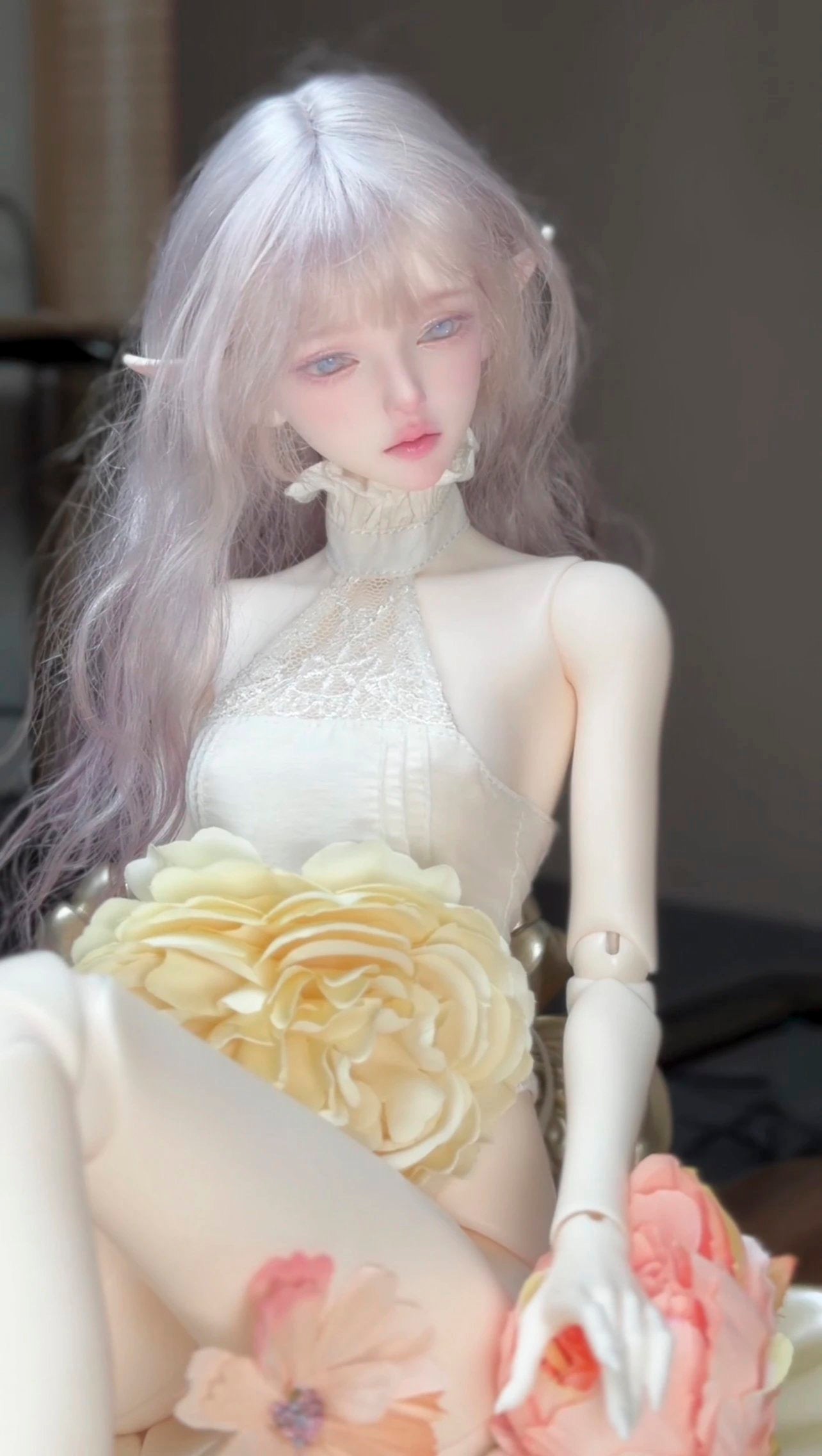 SUE 1/4 BJD head Flora