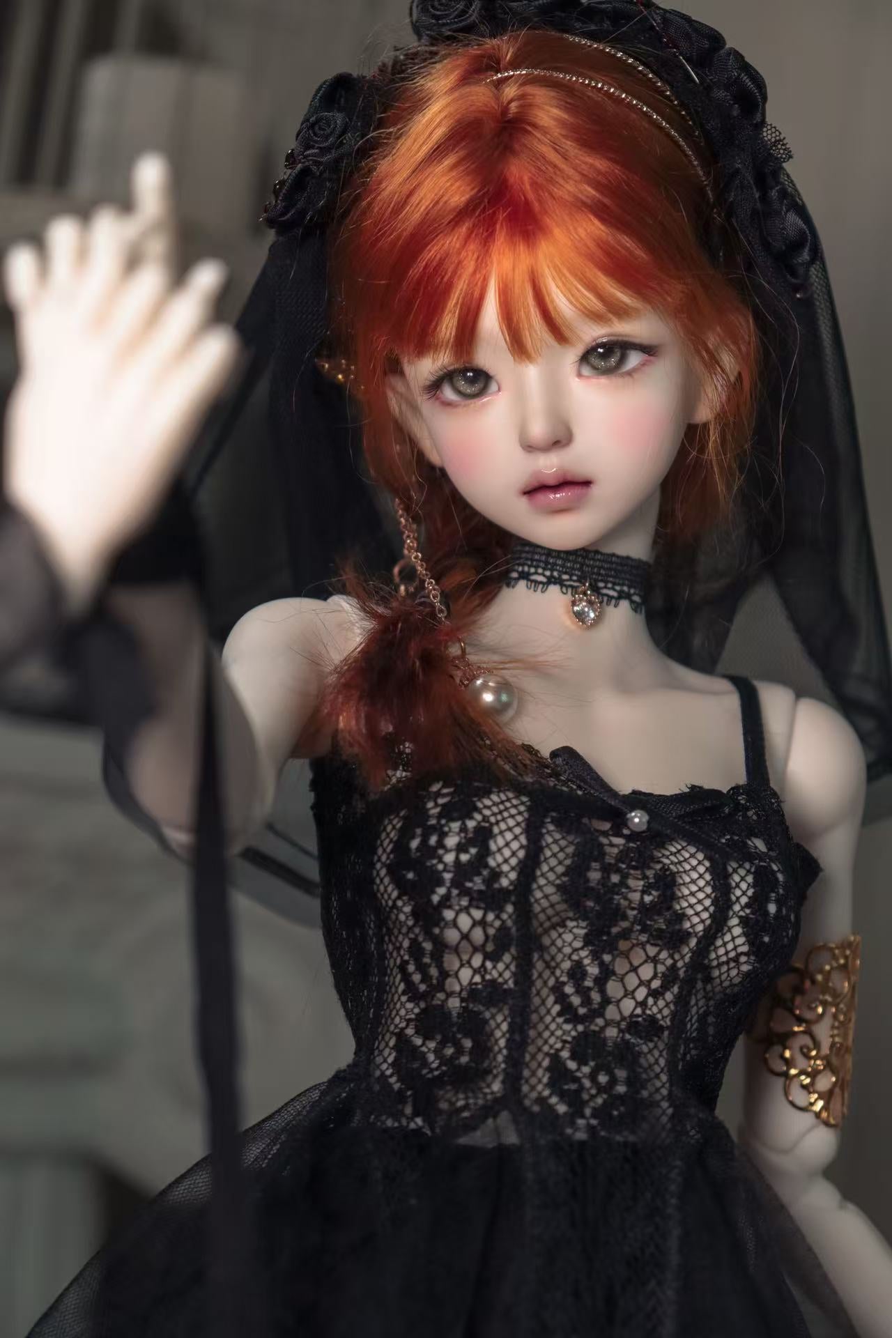 QianQian 1/4 1/3 BJD Head Lilac