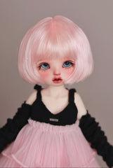 DongYu 1/3 1/4 1/6 Angora Mohair short wig pink