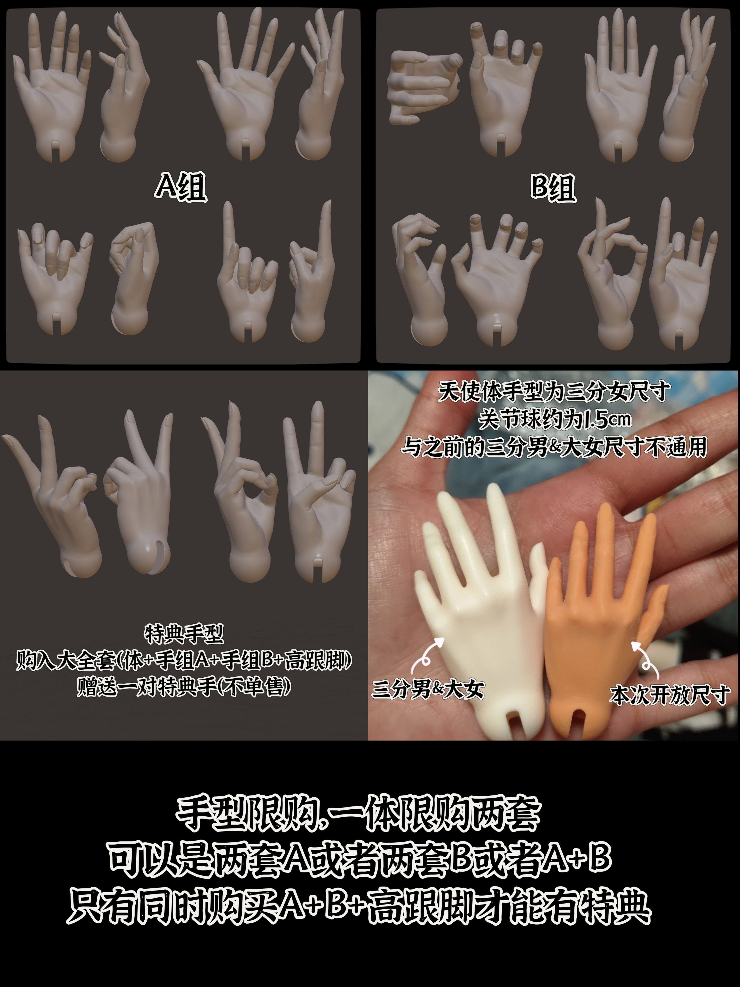 KDL 1/3 BJD angel body