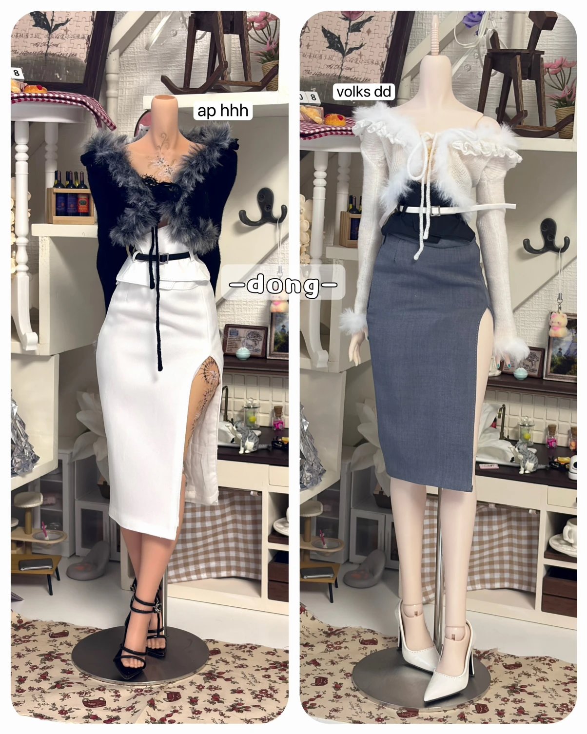 MorningFrost 1/4 AP size Bodycon skirt set BJD clothing