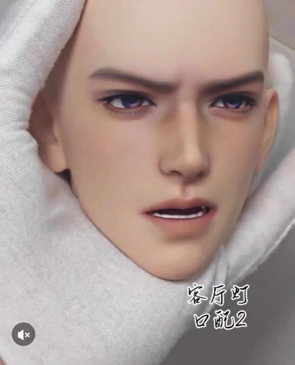Personalized Character Customization 75cm Caleb head with faceup