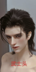 Ahe 1/3 BJD Samurai wigs for 70cm 75cm uncle