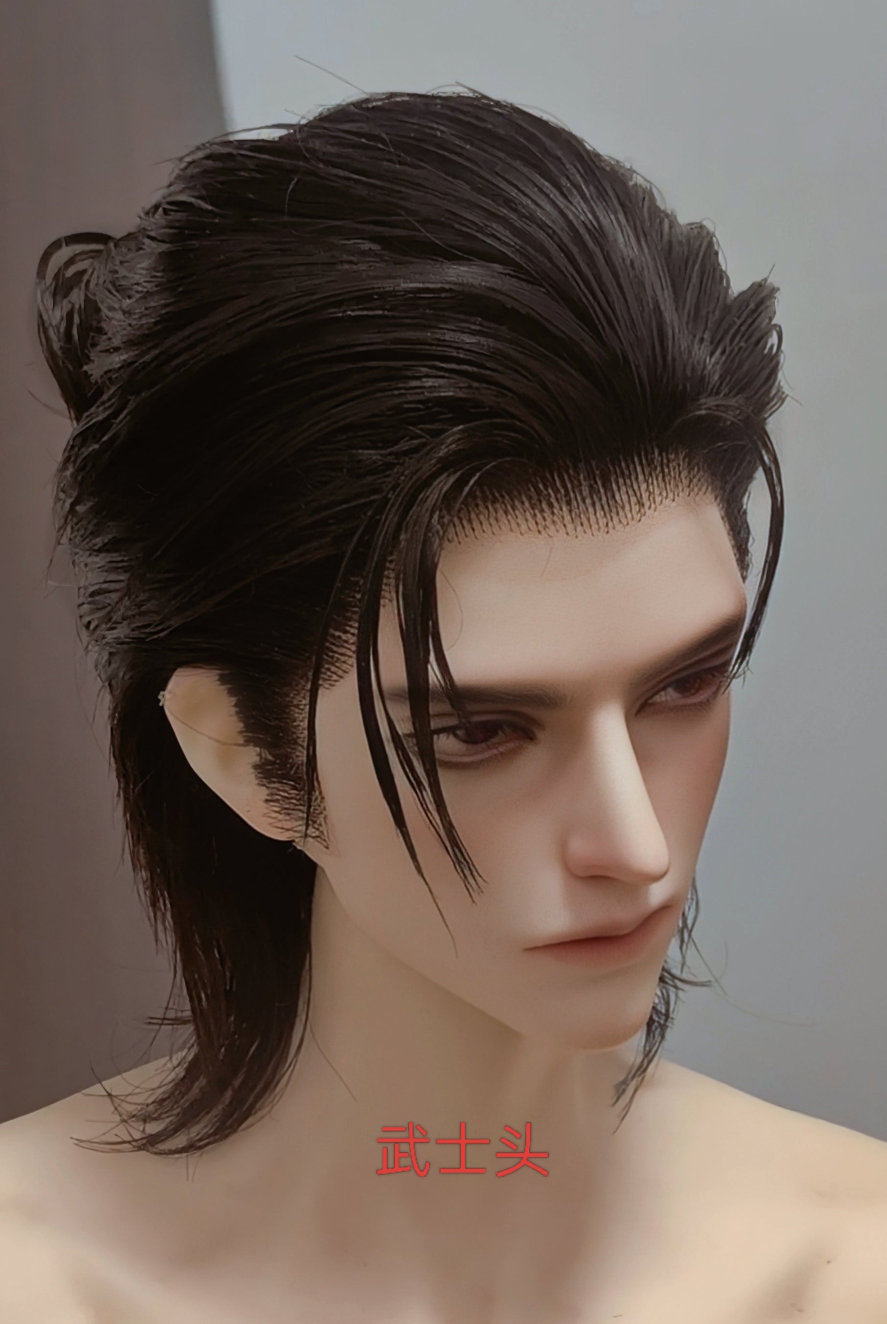 Ahe 1/3 BJD Samurai wigs for 70cm 75cm uncle