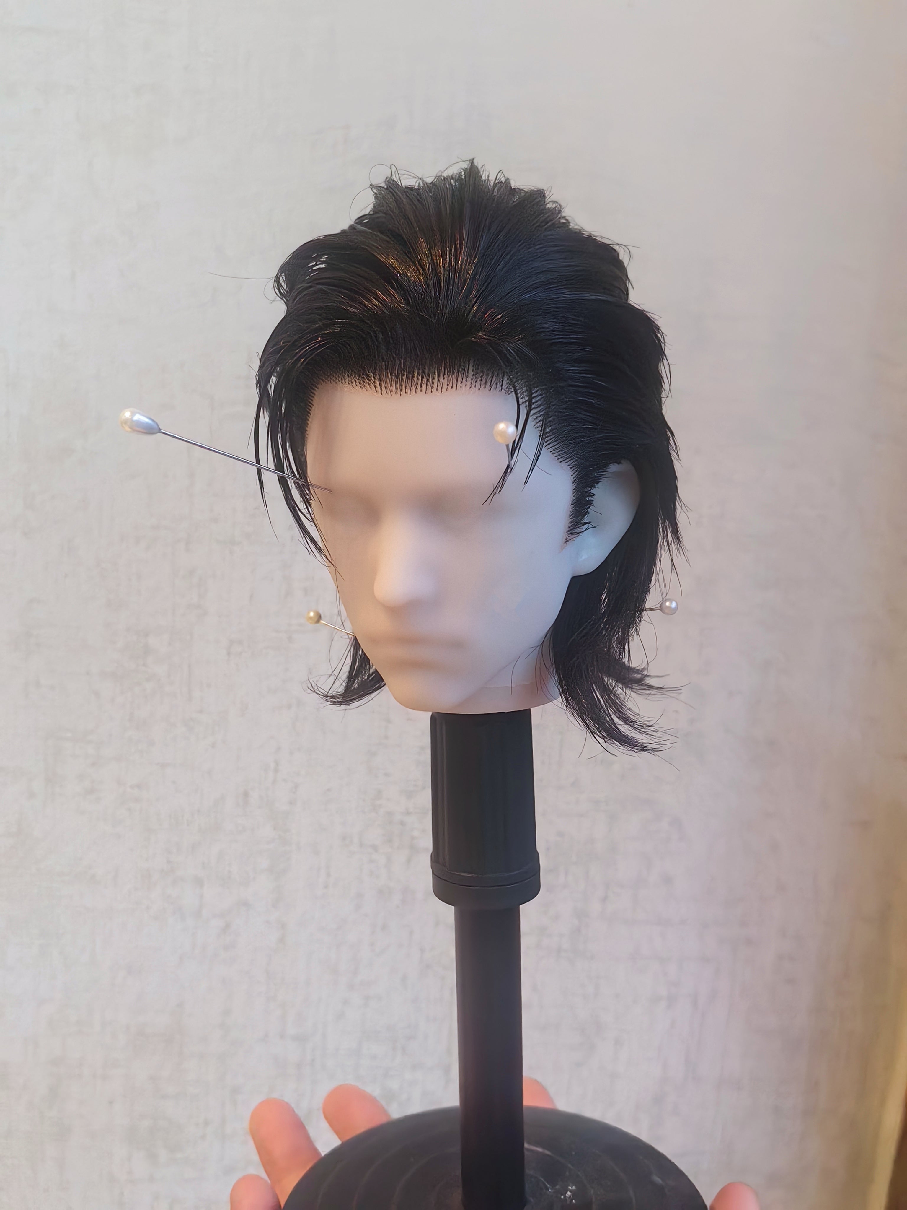 Ahe 1/3 BJD Samurai wigs for 70cm 75cm uncle
