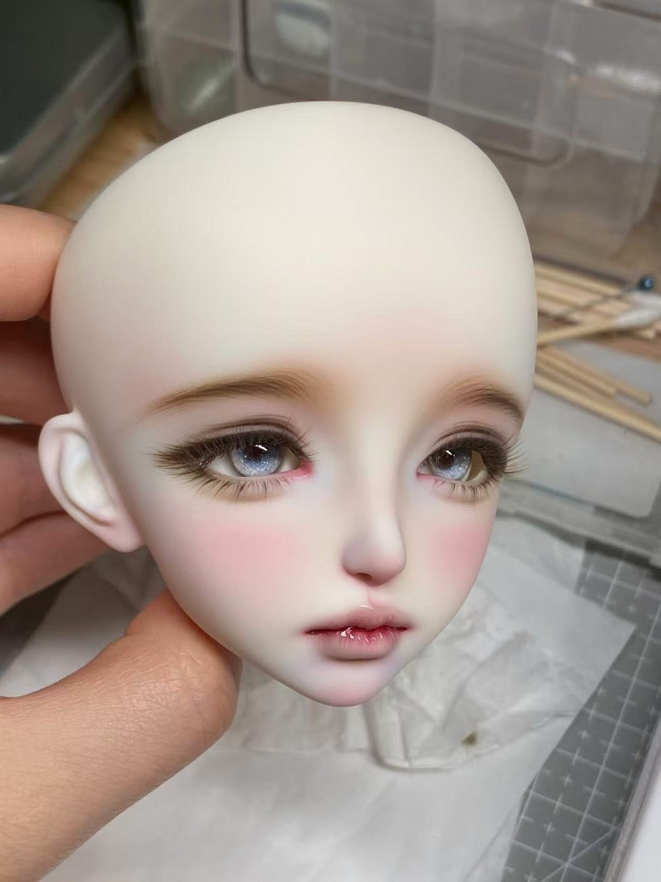 Arctic Rabbit 1/3 BJD Head ChloAI & Ed