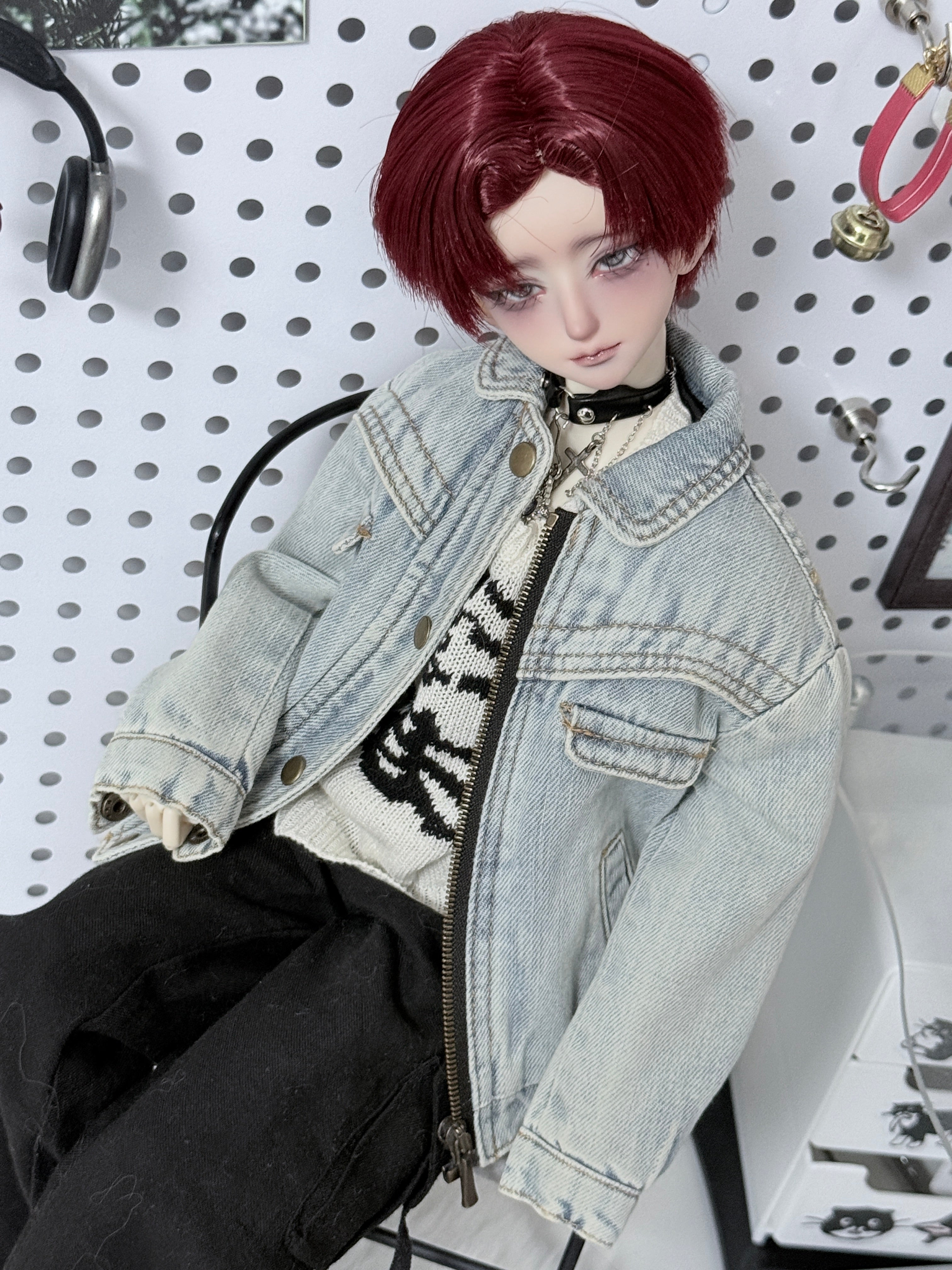 Azure doll 1/4 BJD Head Day & Night