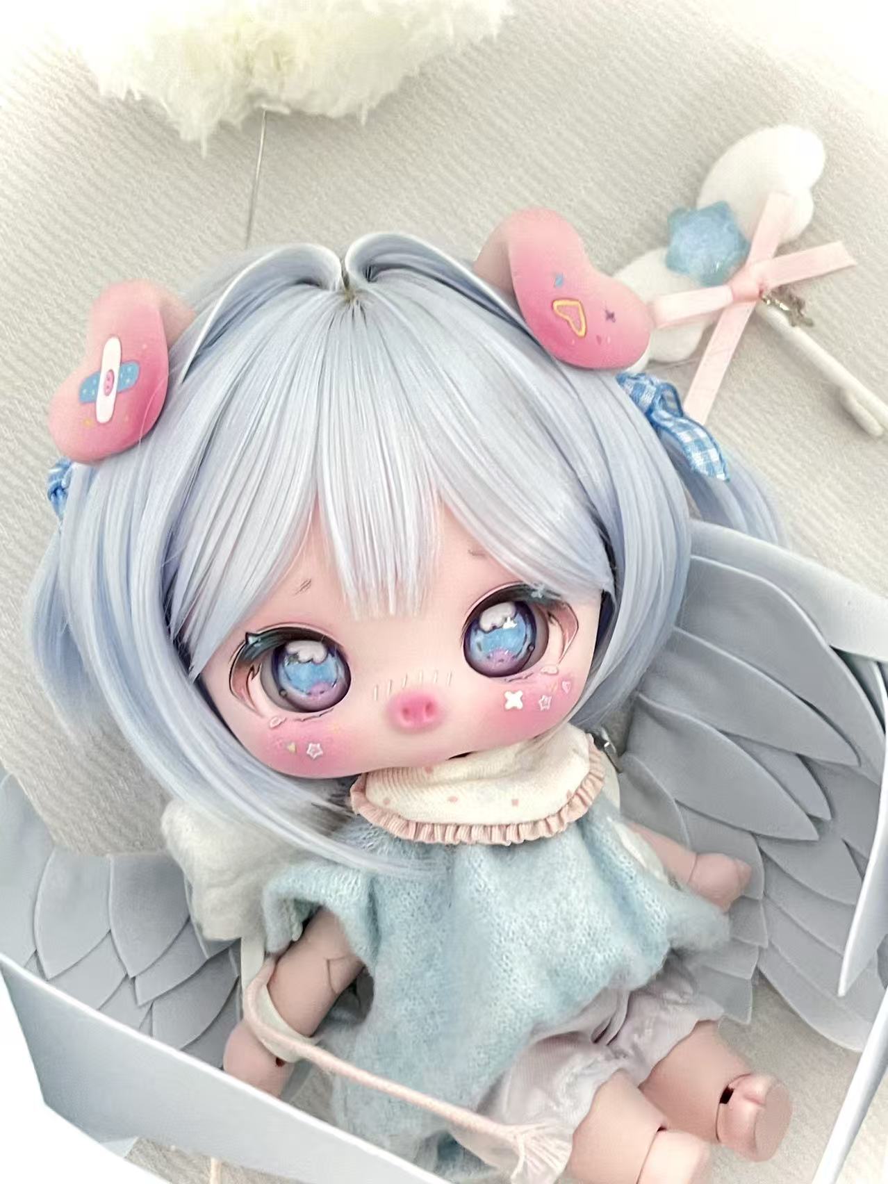 JemmyDoll 1/12 BJD big head full set HuluPig & HuluCat