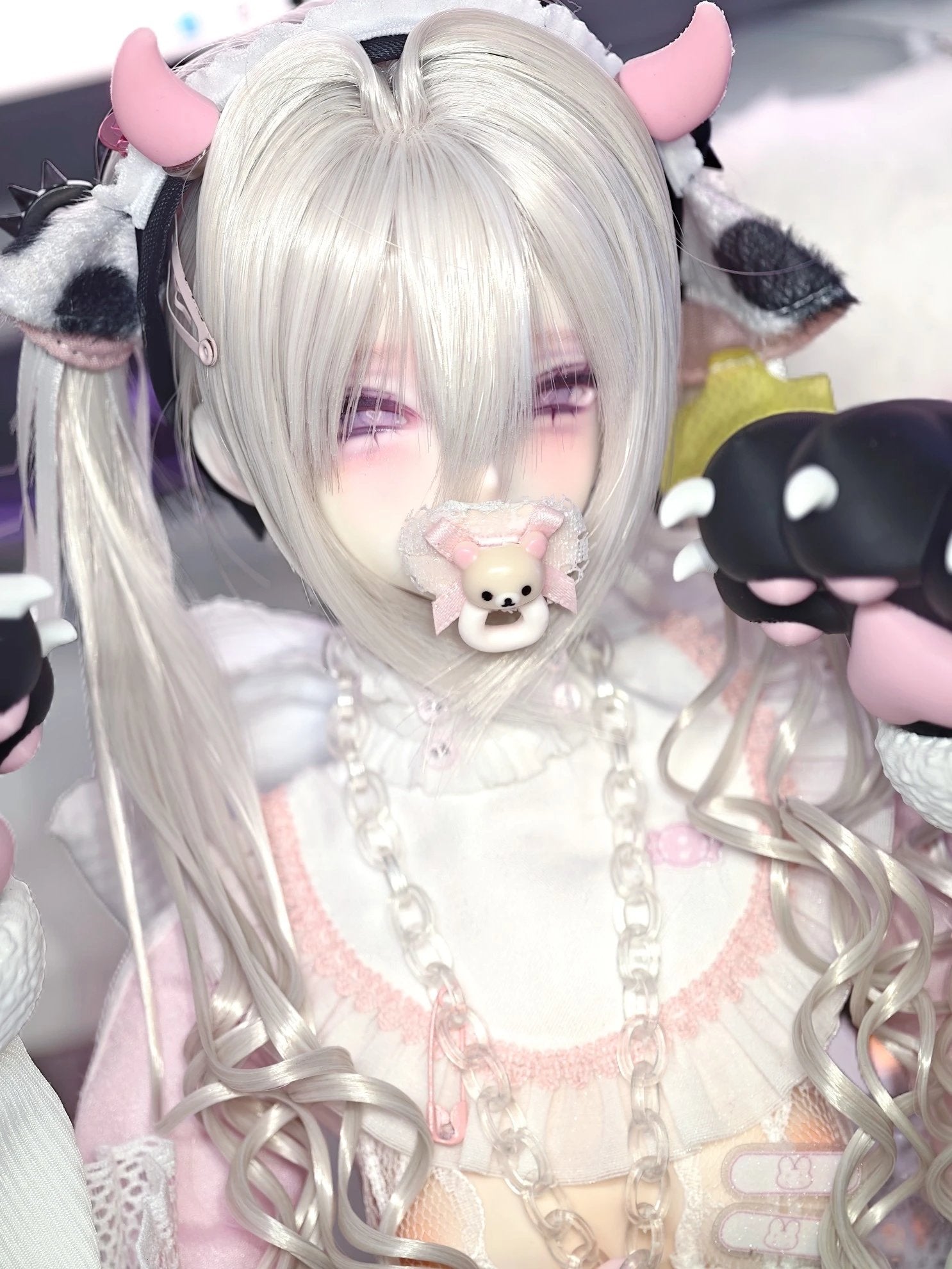 Burnt Duck 1/4 BJD Head Rat Cake 鼠饼02