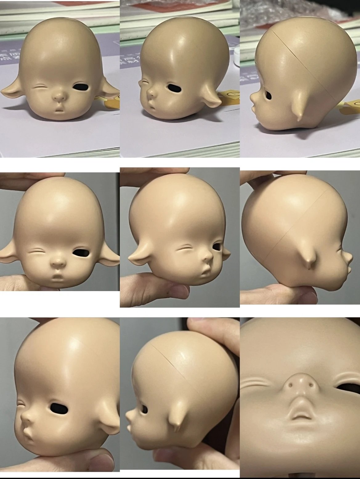 KissMoMo 1/6 bjd head wink Lamb