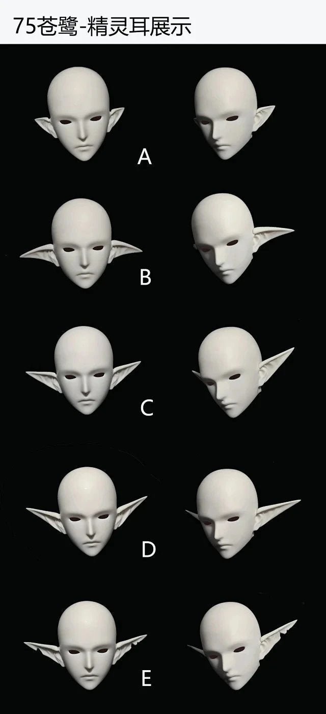 MasterDuck 75cm BJD head CangLu Symmetrical Smile ver.