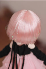 DongYu 1/3 1/4 1/6 Angora Mohair short wig pink