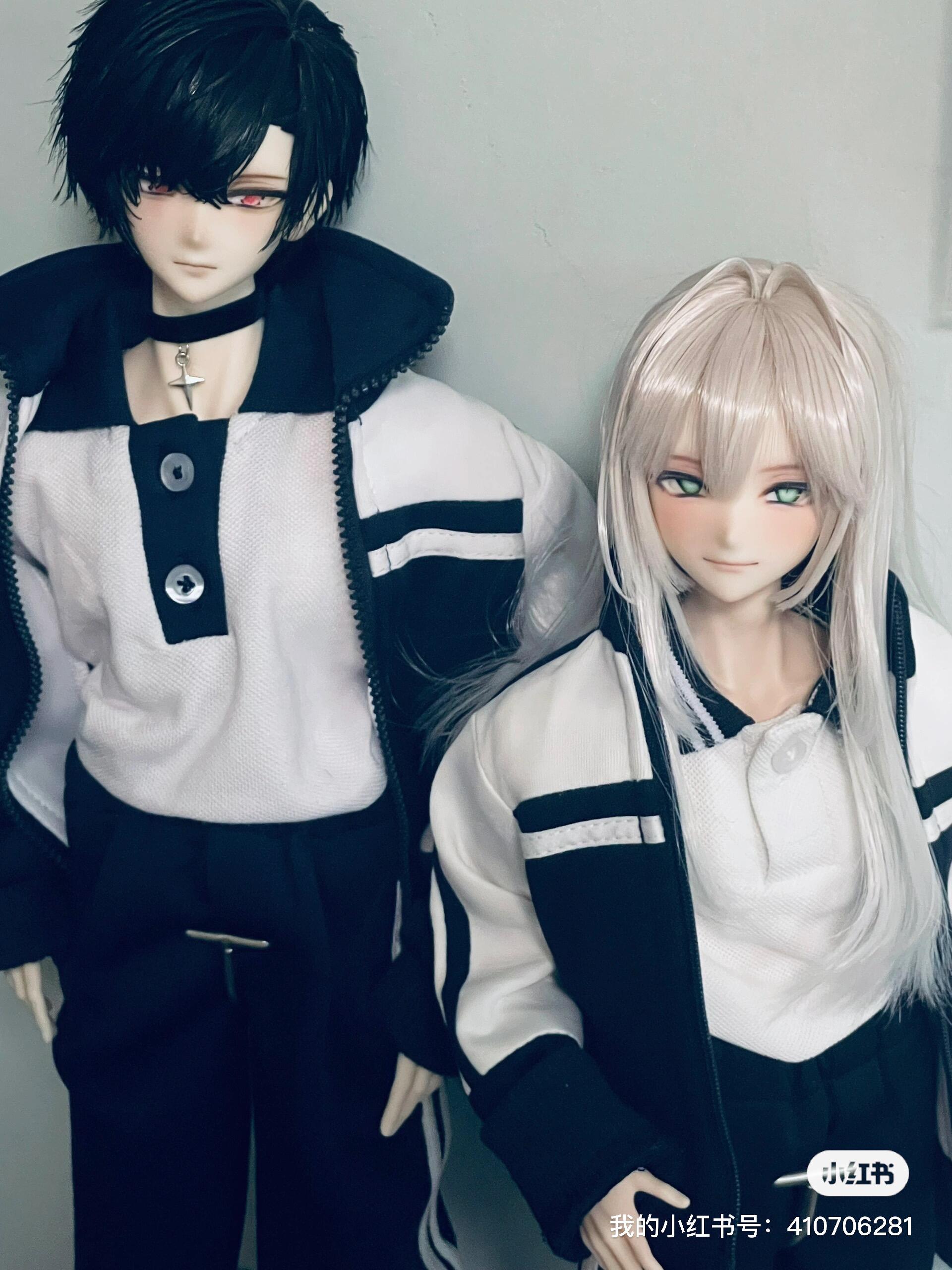 BlackWhite 1/4 时 16TH.VER & 70cm 凛 24TH.VER BJD head