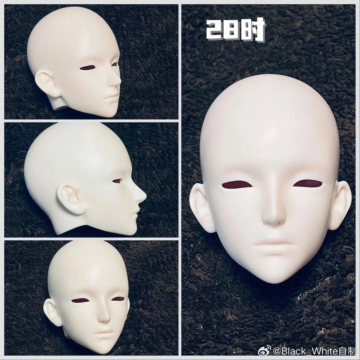 BlackWhite 时 26TH 28TH.VER 75cm BJD Head